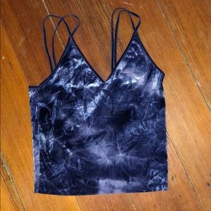 American eagle velvet crop top